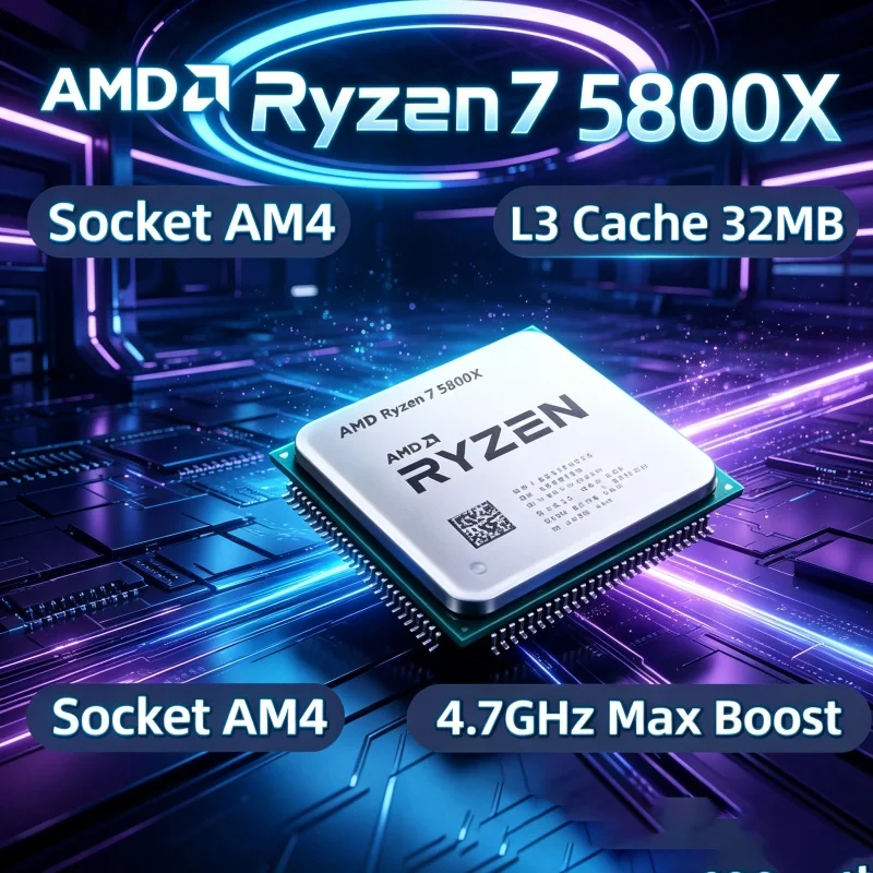 Pc Gaming Amd Ryzen 7 - Gebrauchter PC-Upgrade-Prozessor AMD Ryzen 7 5800X