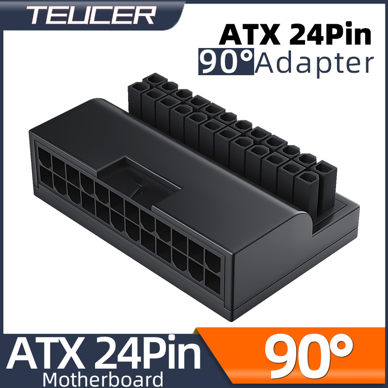 Pc Gaming Lian Li - Teucer ATX 24-poliger 90-Grad-Netzstecker-Adapter, Mainboard-Stromanschlüsse, modulares,