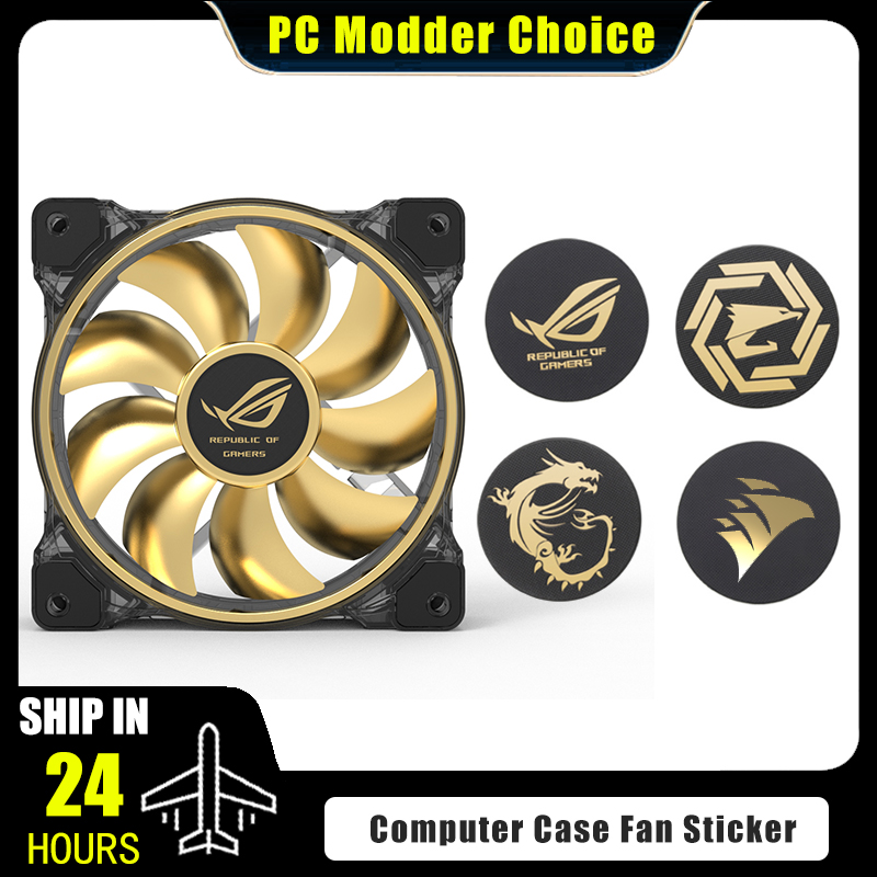 Pc Gaming Lian Li - Computergehäuse-Lüfter-Logo-Aufkleber, ROG MSI AORUS Corsair Label