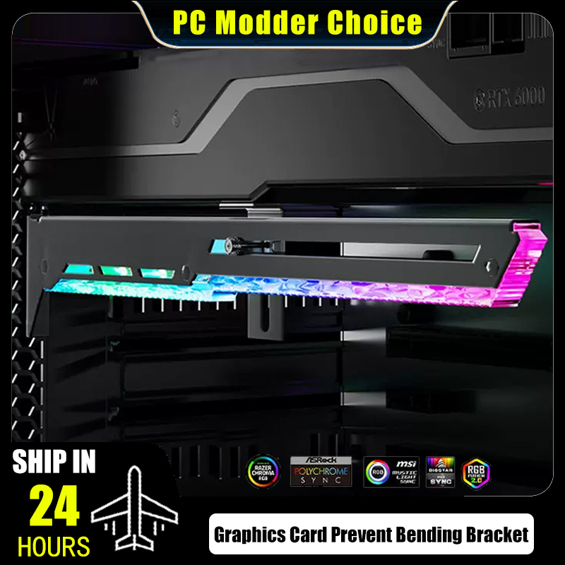 Pc Gaming Lian Li - Grafikkartenhalter zur Verhinderung von Biegungen, ARGB