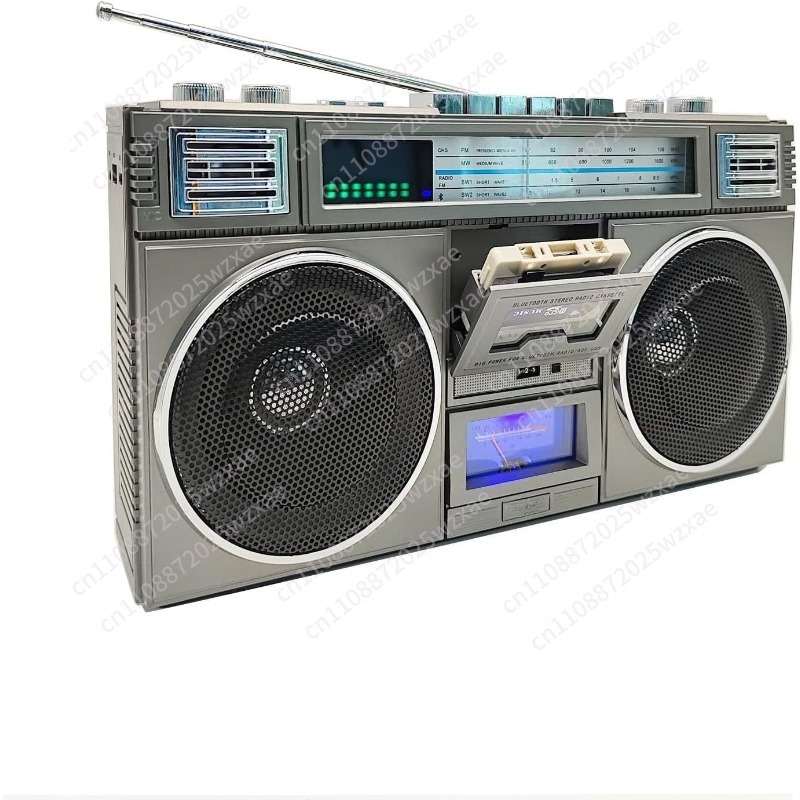 Sound Card Usb - Retro Bluetooth-Lautsprecher Stereo-Subwoofer mit Kartensteckplatz, tragbarer