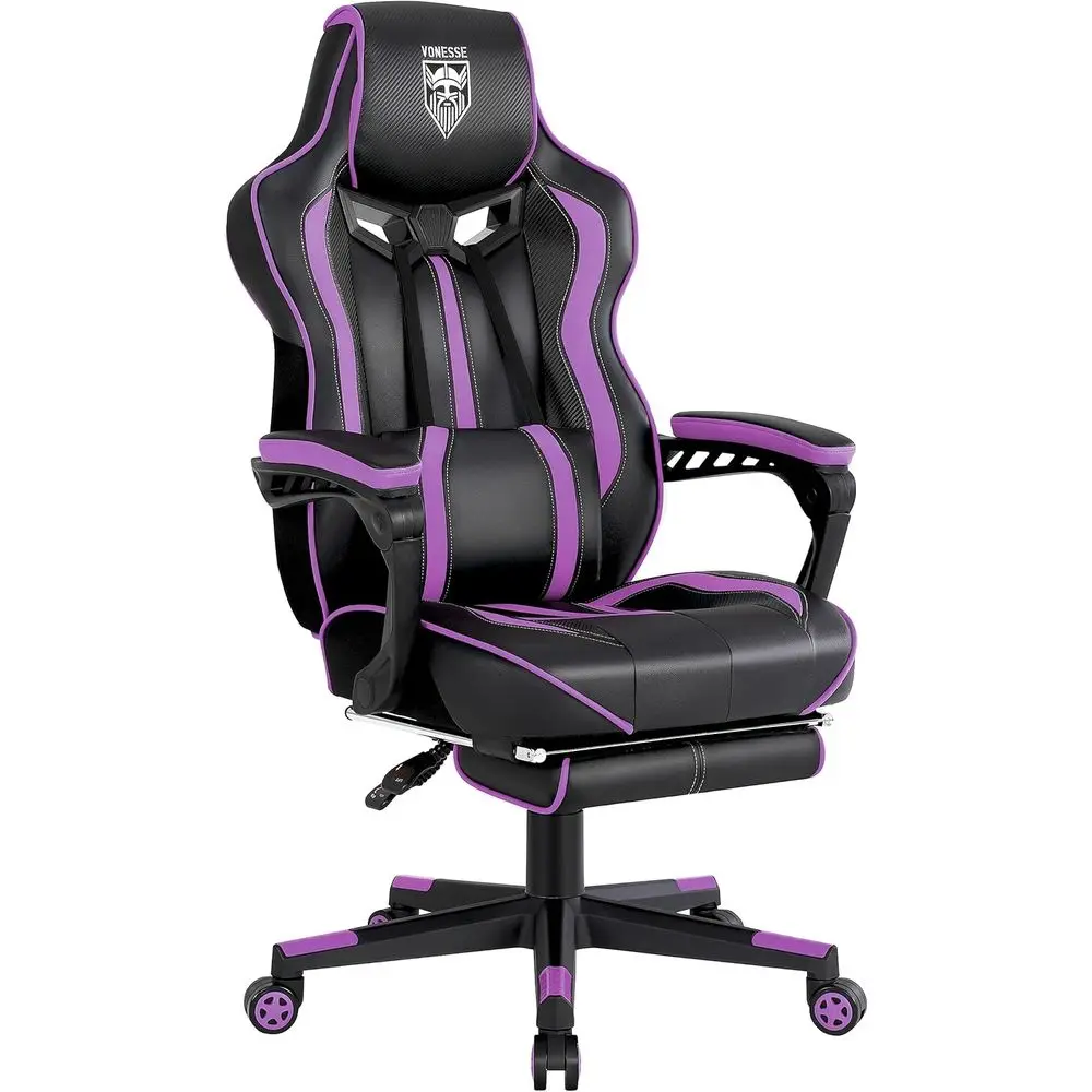 Pc Gaming Usa - Ergonomischer Gaming-Stuhl für Erwachsene mit Massagefunktion,