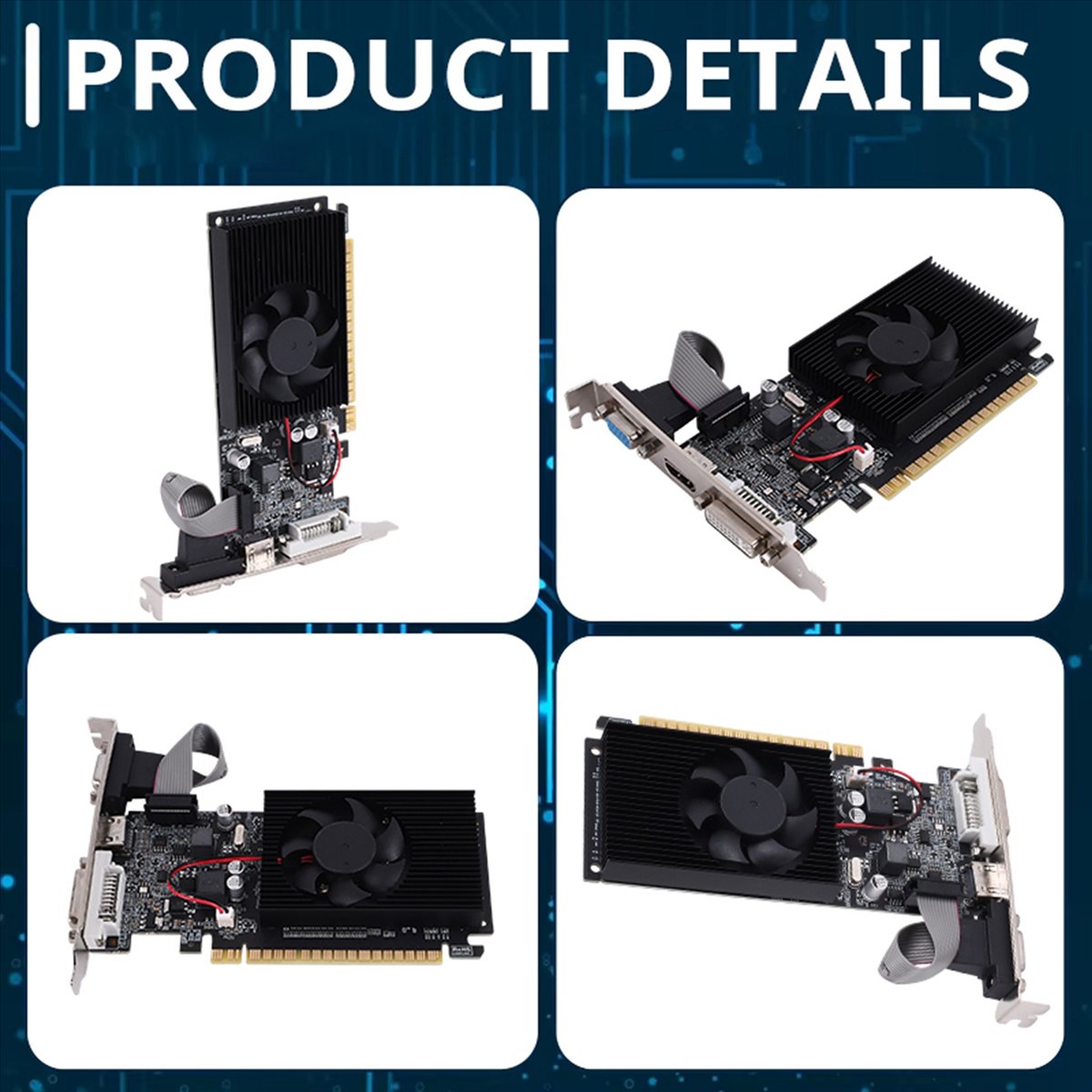 Pc Gaming Graphics Card - A49T GT 610 1G Ultraschnelle Grafikkarte