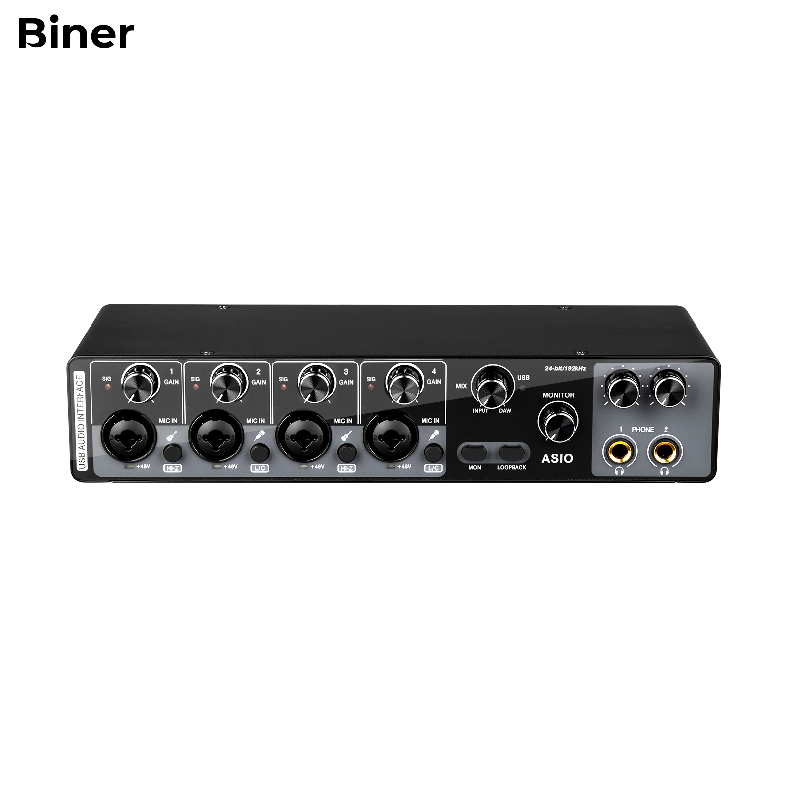 Sound Card Usb - Fabrikpreise MQ44 Professionelle 24-Bit-192-kHz-Audioschnittstelle USB-Soundkarte für