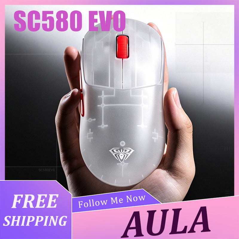 Pc Gaming Handheld - AULA SC580 EVO Maus, leichte, kabellose
