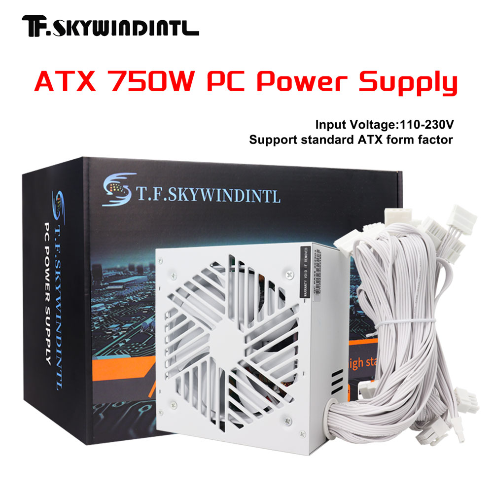 Pc Gaming Watt - Weißes 750W Netzteil für PC-Gaming, 750