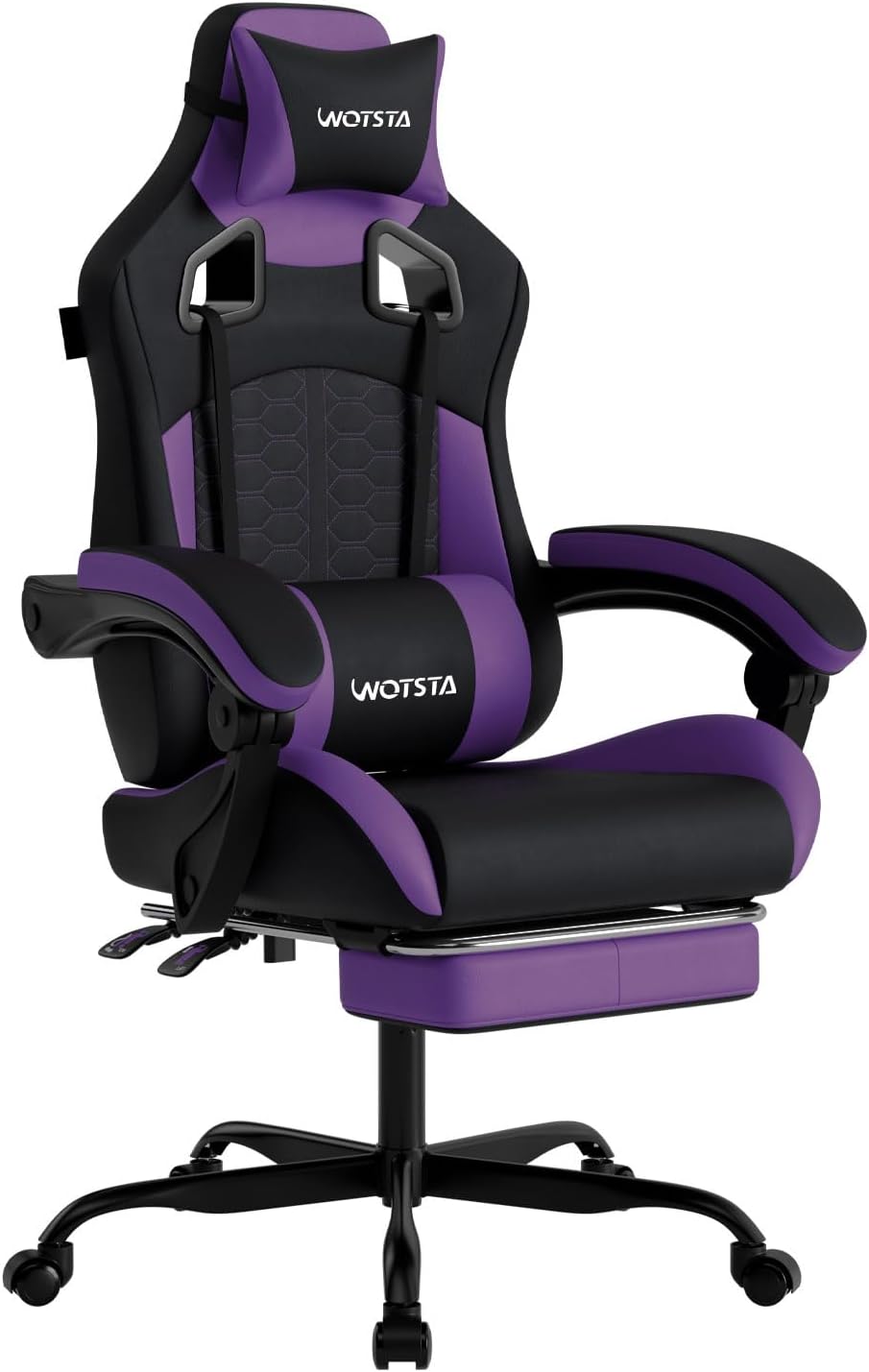 Pc Gaming Usa - Gaming-Stuhl mit Massagefunktion, ergonomischer PC-Gaming-Stuhl mit