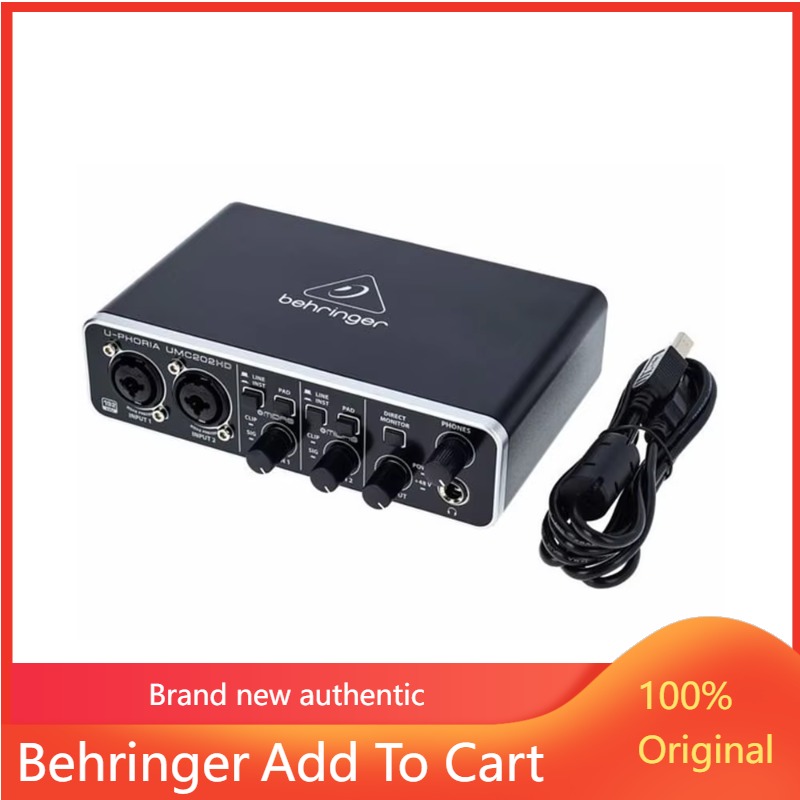 Sound Card Usb - 2026 Behringer U-Phoria UMC202HD Soundkarte USB-Audio-Interface