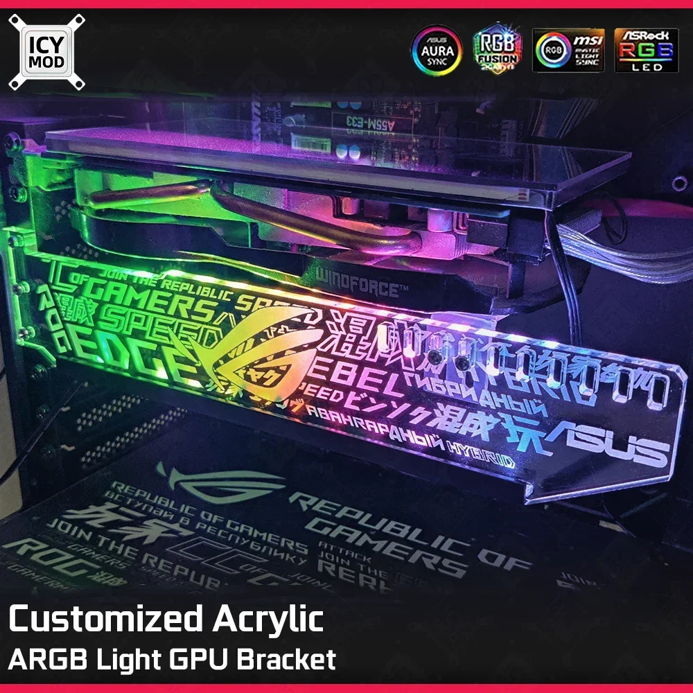 ICY MOD Angepasste VGA-Halteru – Pc Gaming Lian Li Bewertung und Preis