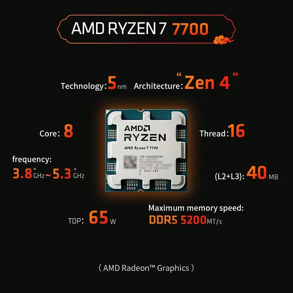 AMD R7 7700 Ryzen 7 7700 Budge – Pc Gaming Amd Ryzen 7 Bewertung und Preis