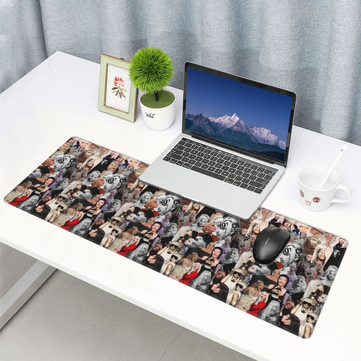 Große Mausmatte mit Lady Gaga- – Pc Gaming Drawing Bewertung und Preis