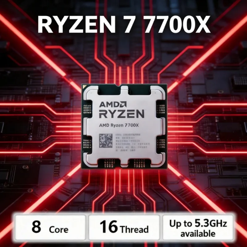 AMD Ryzen 7 7700X R7 7700X 8-K – Pc Gaming Amd Ryzen 7 Bewertung und Preis