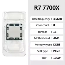 AMD Ryzen 7 7700X R7 7700X 8-K – Pc Gaming Amd Ryzen 7 Bewertung und Preis