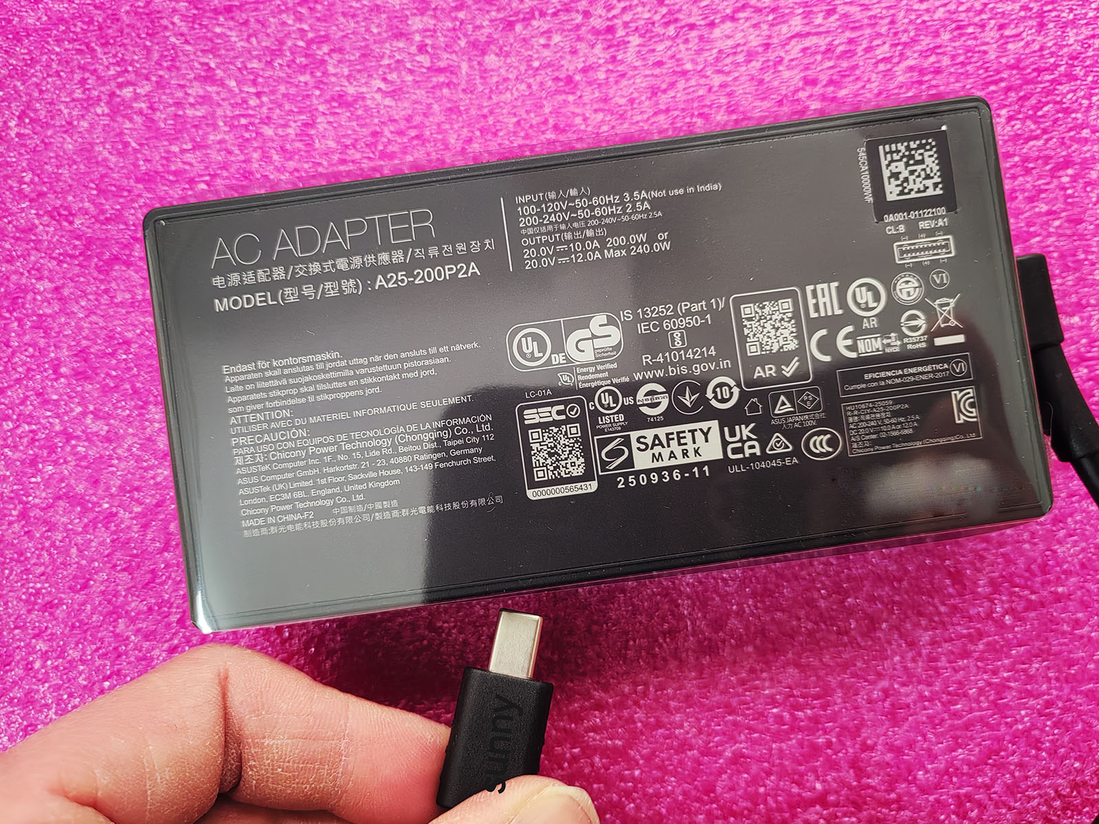 NEUES OEM A25-200P2A Rechtecki – Pc Gaming Asus Bewertung und Preis