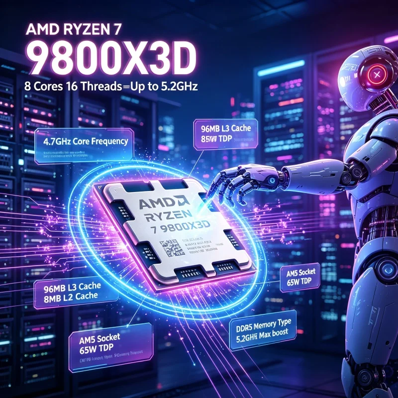 AMD Ryzen 7 9800X3D Content Cr – Pc Gaming Amd Ryzen 7 Bewertung und Preis