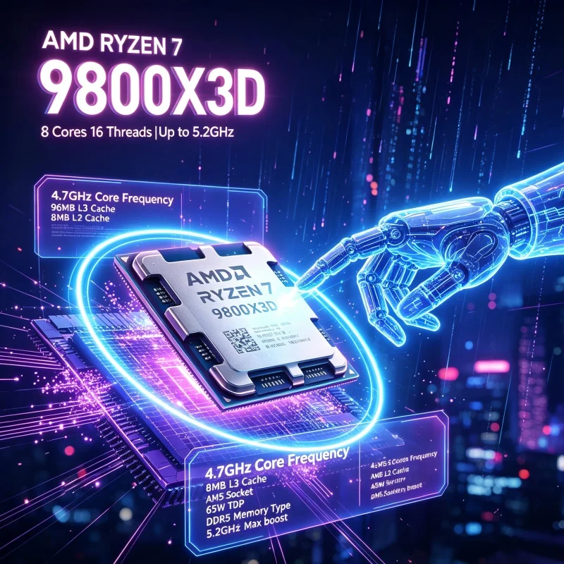 AMD Ryzen 7 9800X3D AM5 Gaming – Pc Gaming Amd Ryzen 7 Bewertung und Preis
