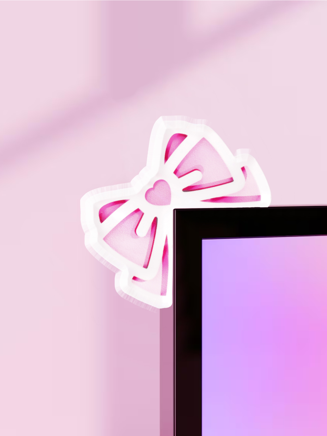 Kawaii Schleifen-Monitor-Dekor – Pc Gaming Kawaii Bewertung und Preis